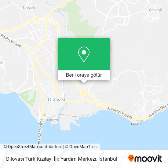 Dilovasi Turk Kizilayi İlk Yardim Merkezi harita