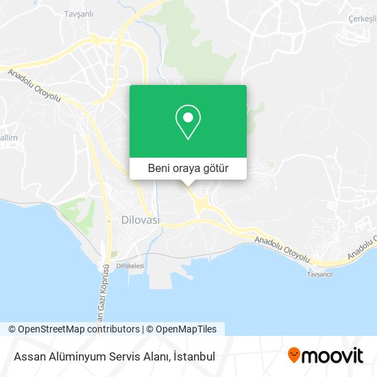 Assan Alüminyum Servis Alanı harita