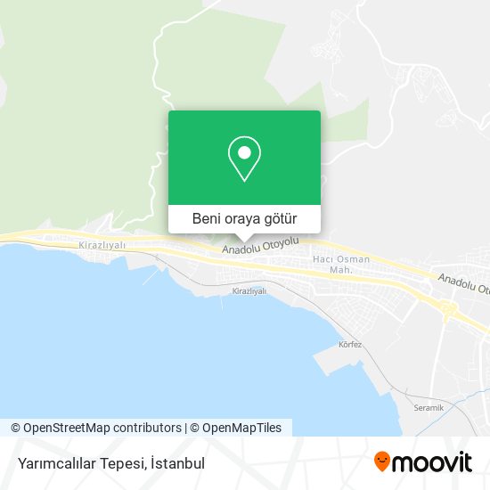 Yarımcalılar Tepesi harita