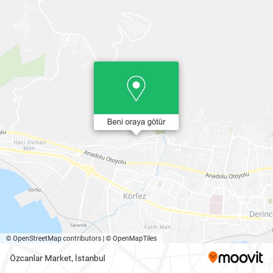 Özcanlar Market harita