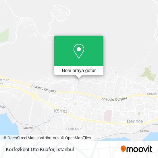 Körfezkent Oto Kuaför harita