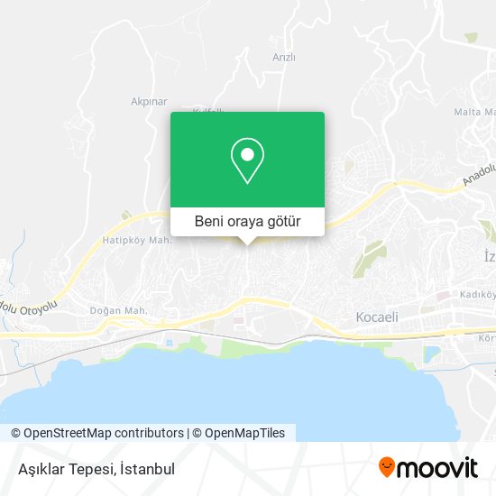 Aşıklar Tepesi harita