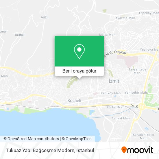 Tukuaz Yapı Bağçeşme Modern harita