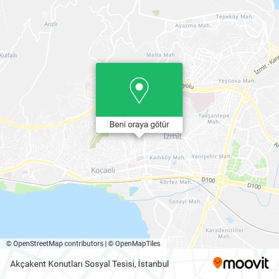 Akçakent Konutları Sosyal Tesisi harita