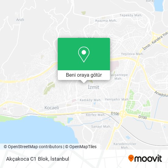 Akçakoca C1 Blok harita