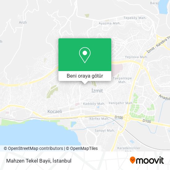 Mahzen Tekel Bayii harita