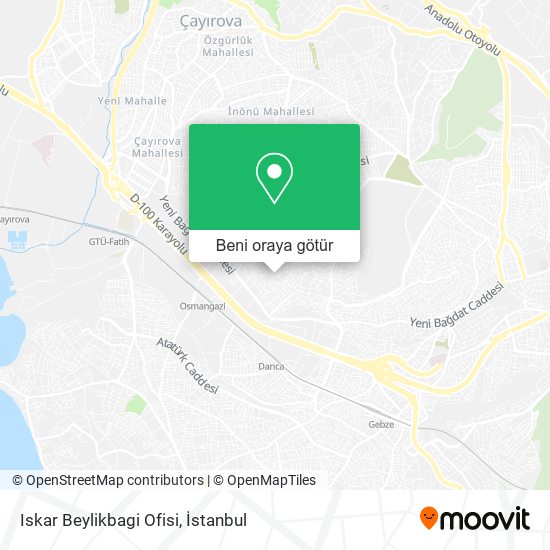 Iskar Beylikbagi Ofisi harita