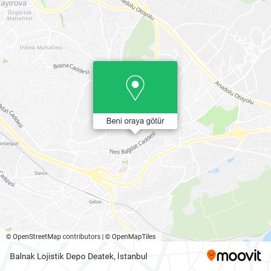 Balnak Lojistik Depo Deatek harita