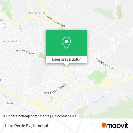 Usta Perde Evi harita