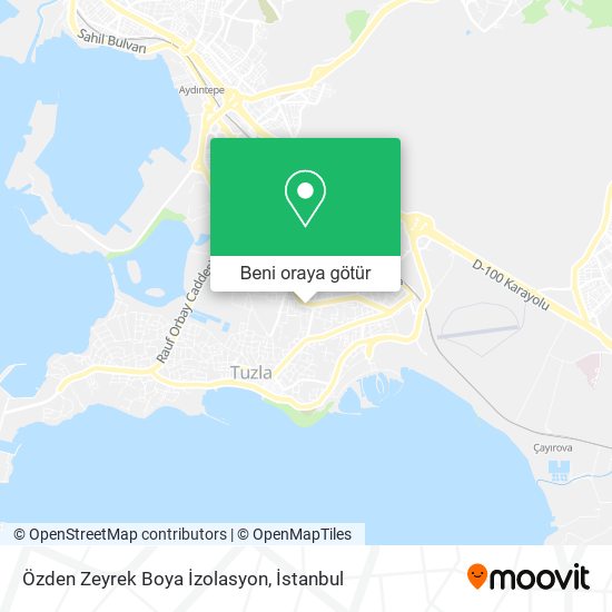 Özden Zeyrek Boya İzolasyon harita