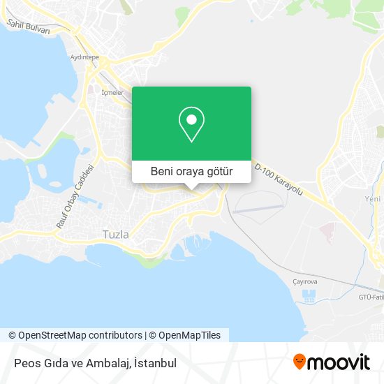 Peos Gıda ve Ambalaj harita