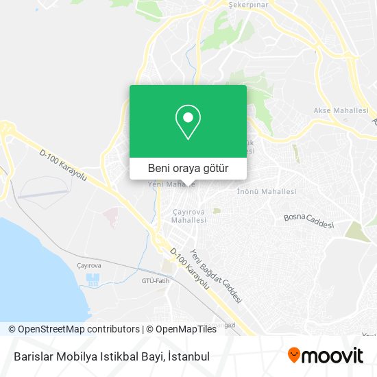 Barislar Mobilya Istikbal Bayi harita