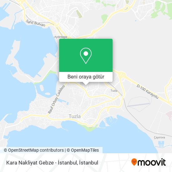 Kara Nakliyat Gebze - İstanbul harita