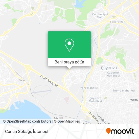 Canan Sokağı harita