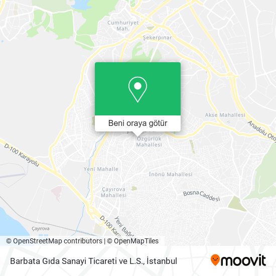 Barbata Gıda Sanayi Ticareti ve L.S. harita