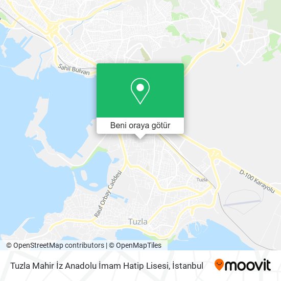 Tuzla Mahir İz Anadolu İmam Hatip Lisesi harita