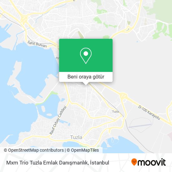 Mxm Trio Tuzla Emlak Danışmanlık harita