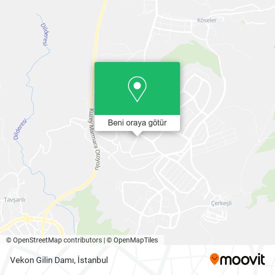 Vekon Gilin Damı harita