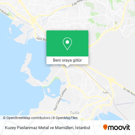Kuzey Paslanmaz Metal ve Mamülleri harita