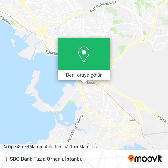 HSBC Bank Tuzla Orhanlı harita