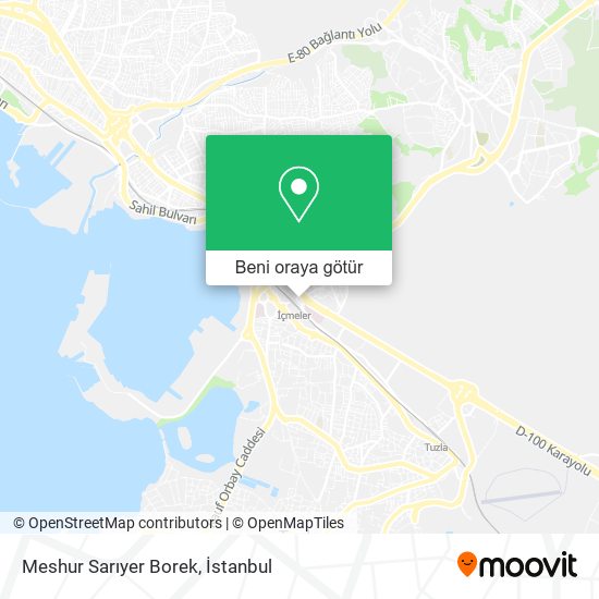 Meshur Sarıyer Borek harita