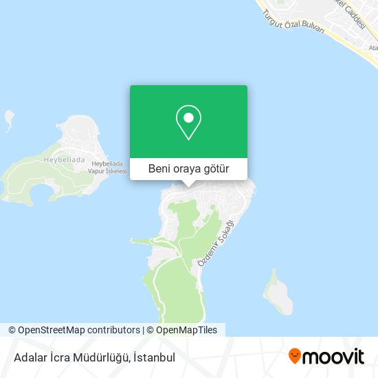 Adalar İcra Müdürlüğü harita