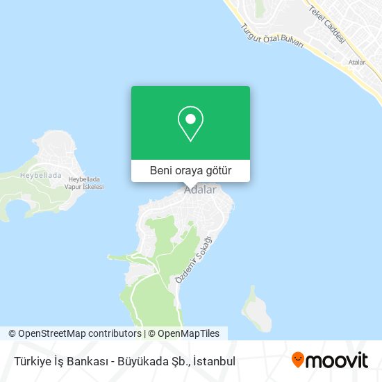 Türkiye İş Bankası - Büyükada Şb. harita