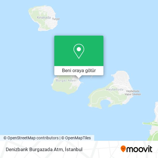 Denizbank Burgazada Atm harita