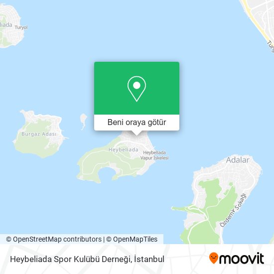 Heybeliada Spor Kulübü Derneği harita
