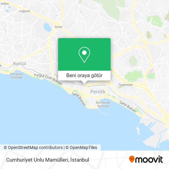 Cumhuriyet Unlu Mamülleri harita