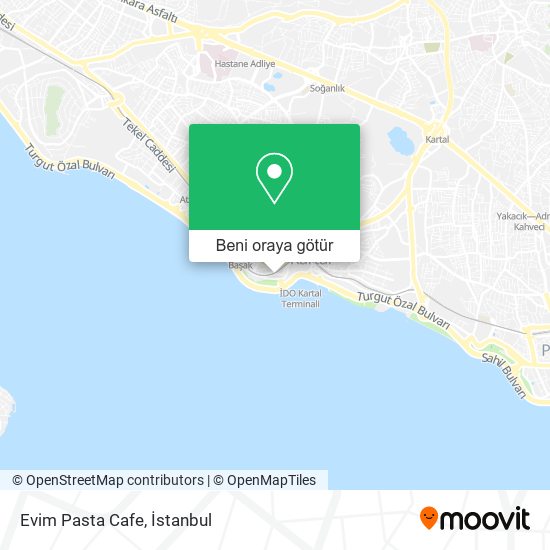 Evim Pasta Cafe harita