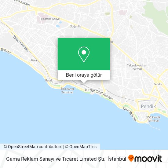 Gama Reklam Sanayi ve Ticaret Limited Şti. harita