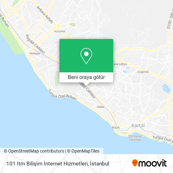 101 Itm Bilişim İnternet Hizmetleri harita