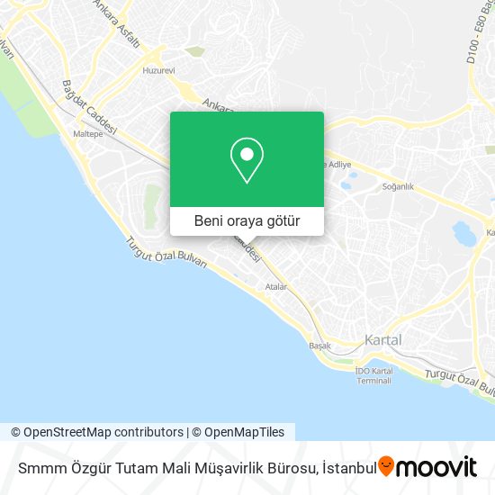Smmm Özgür Tutam Mali Müşavirlik Bürosu harita