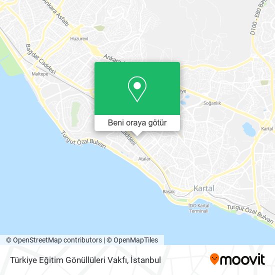 Türkiye Eğitim Gönüllüleri Vakfı harita
