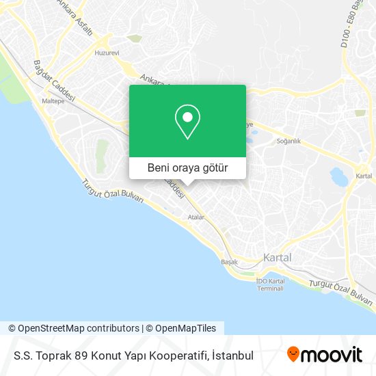 S.S. Toprak 89 Konut Yapı Kooperatifi harita