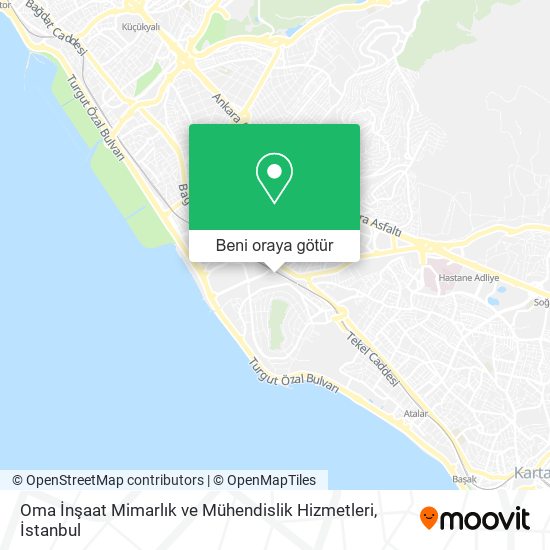 Oma İnşaat Mimarlık ve Mühendislik Hizmetleri harita