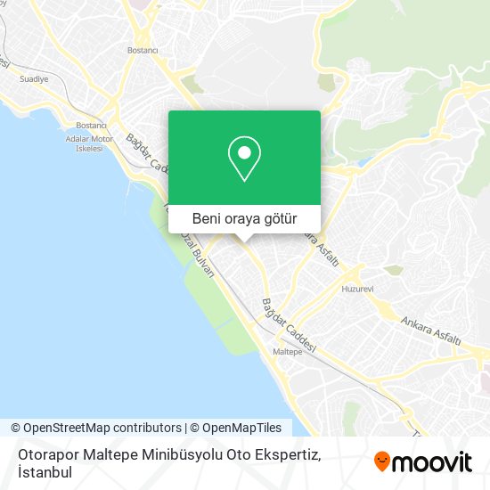 Otorapor Maltepe Minibüsyolu Oto Ekspertiz harita
