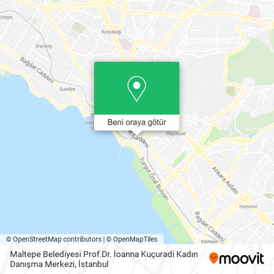 Maltepe Belediyesi Prof.Dr. İoanna Kuçuradi Kadın Danışma Merkezi harita