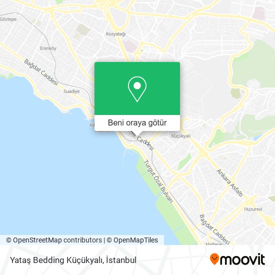 Yataş Bedding Küçükyalı harita