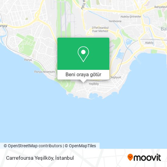 Carrefoursa Yeşilköy harita