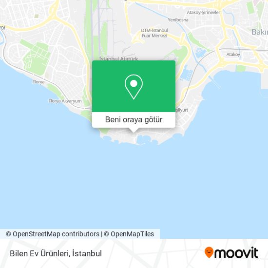 Bilen Ev Ürünleri harita