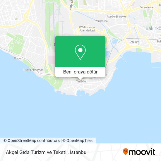 Akçel Gıda Turizm ve Tekstil harita