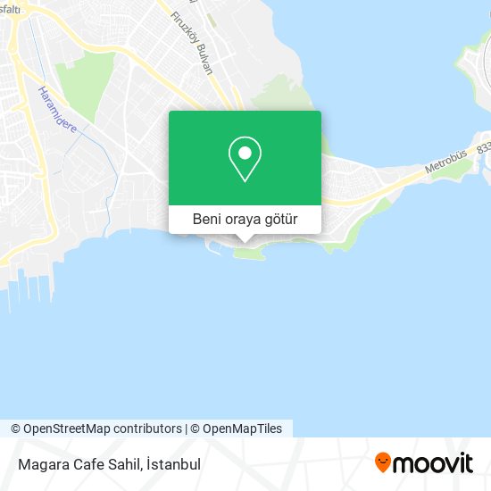 Magara Cafe Sahil harita