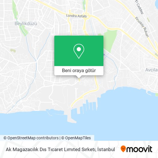 Ak Magazacılık Dıs Tıcaret Lımıted Sırketı harita