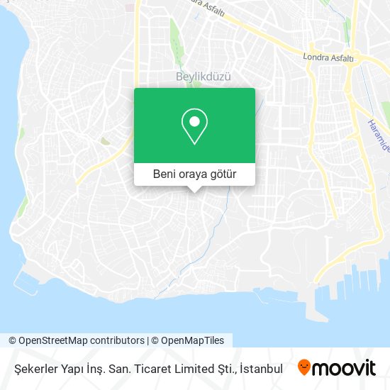 Şekerler Yapı İnş. San. Ticaret Limited Şti. harita