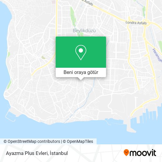 Ayazma Plus Evleri harita