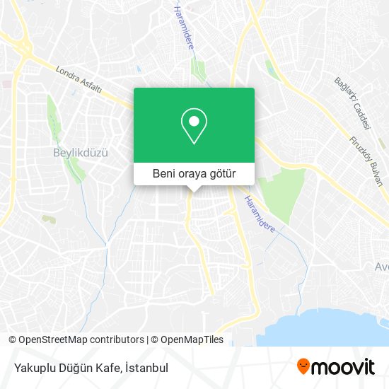 Yakuplu Düğün Kafe harita