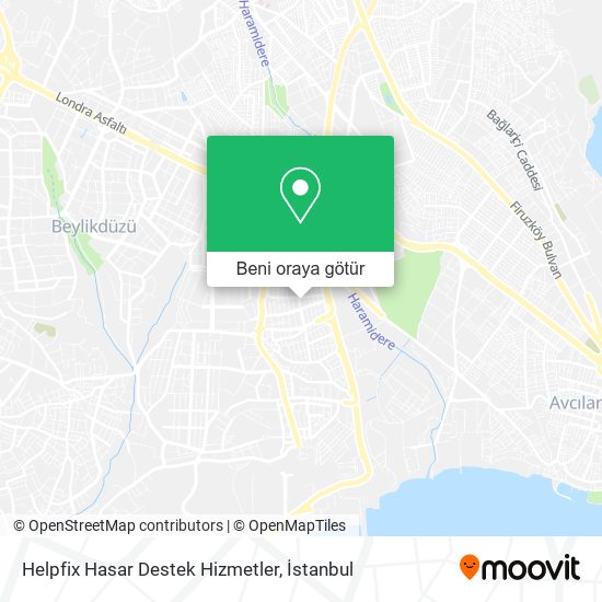 Helpfix Hasar Destek Hizmetler harita