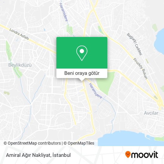 Amiral Ağır Nakliyat harita